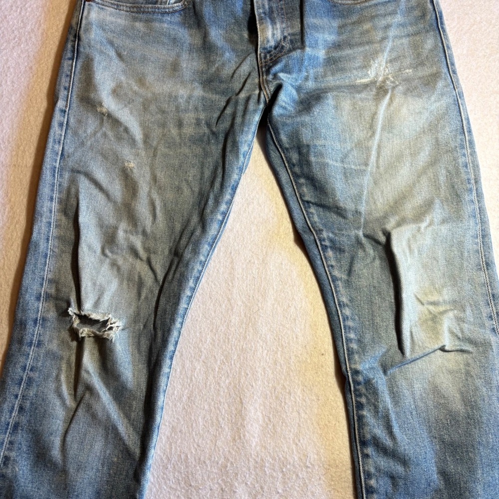 Levi's‎ 512 Slim Taper Jeans Men's Light Wash Selvedge Denim 33x28 Made in Japan - Picture 2 of 15